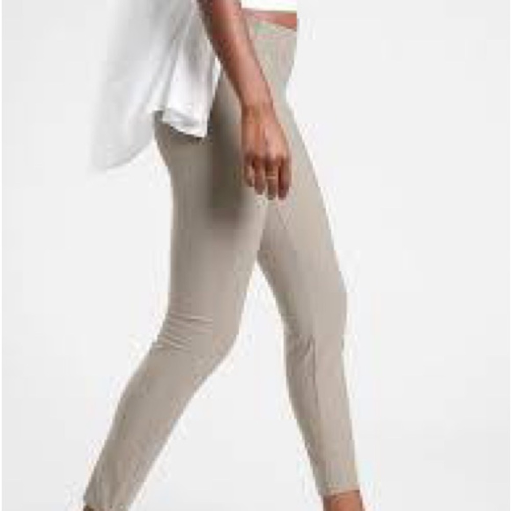 Athleta Stellar Tights Beige 4 pocket Leggings